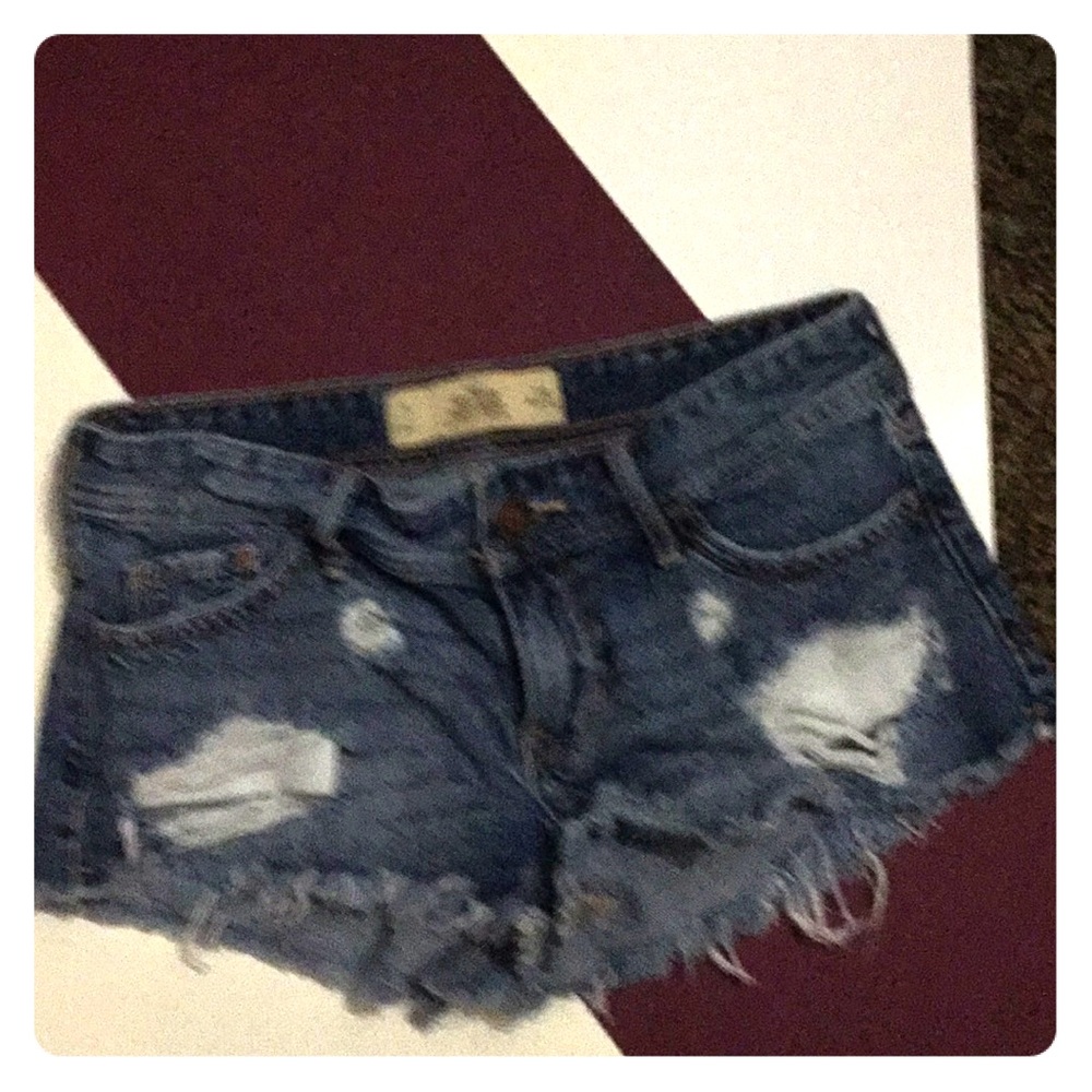 Hollister jean shorts